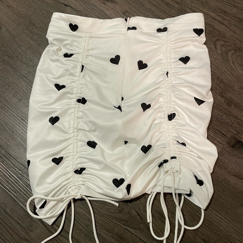SOLD Drawstring Ruched Mini Skirt - Picture 5 of 5